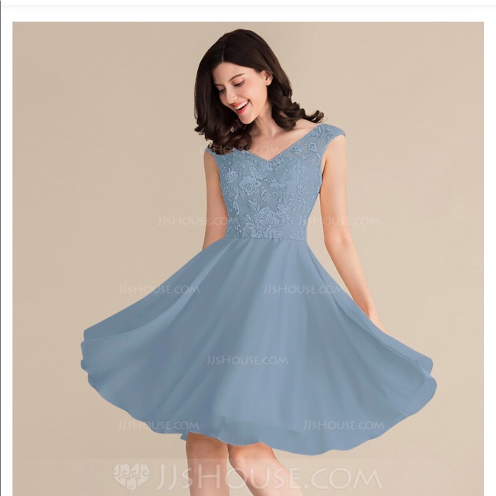 JJs house grey formal dress!